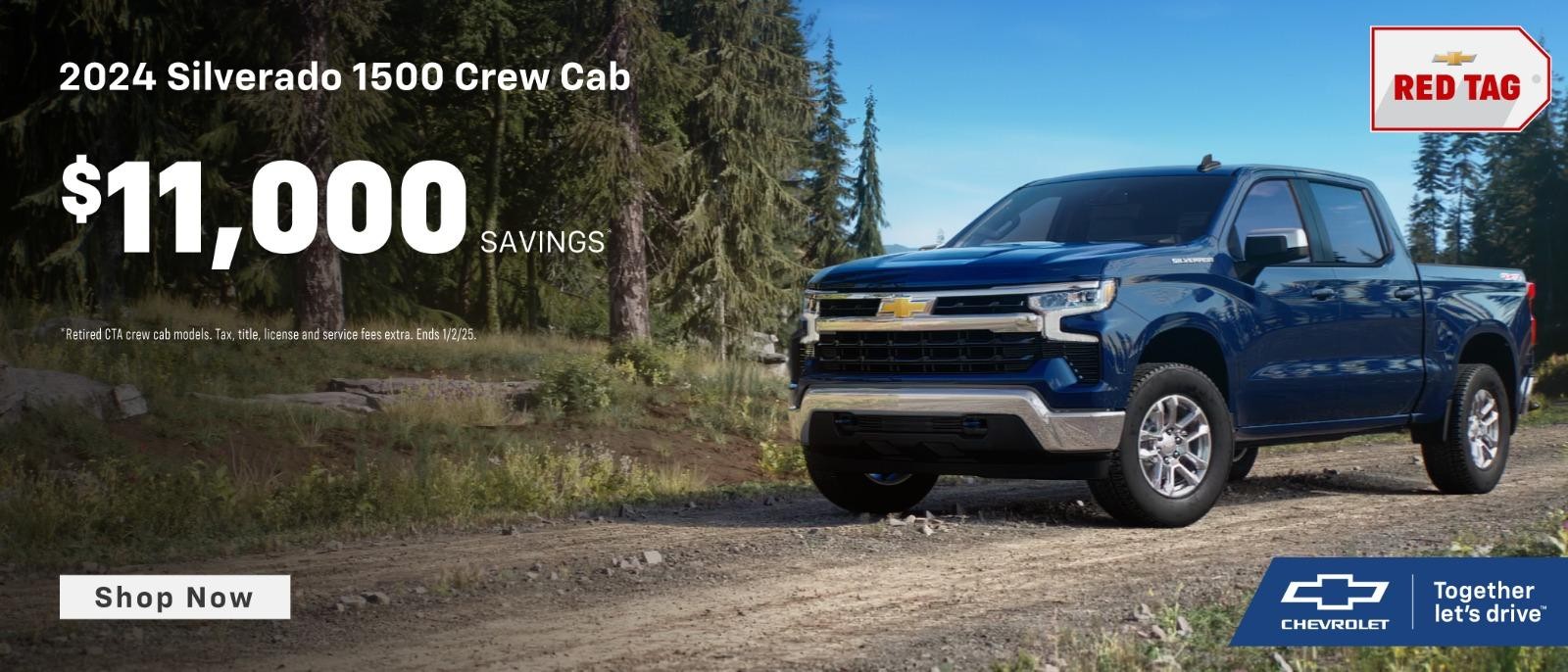 NEW 2024 Chevy Silverado 1500 $11,000 Savings