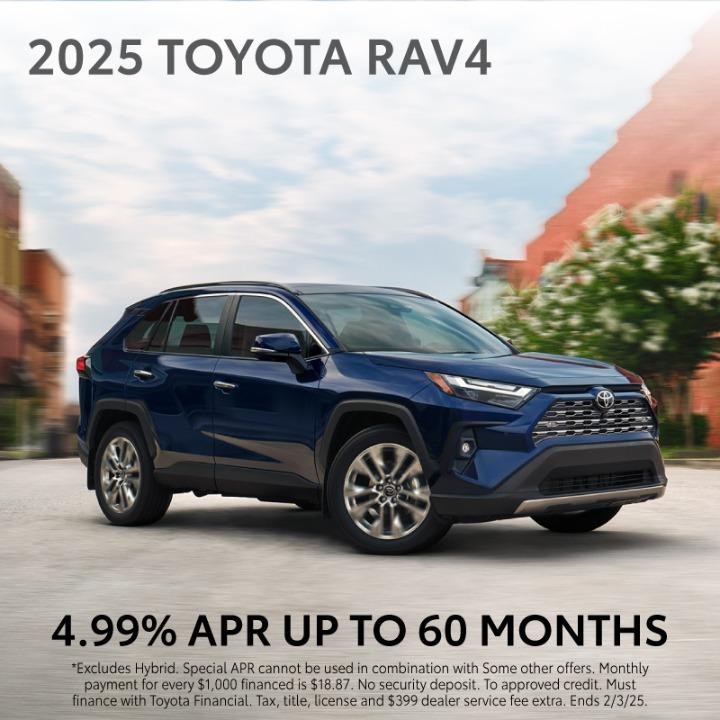 2025 Toyota Rav4 | l2025 Toyota Rav4 | 4.99% APR up to 72months