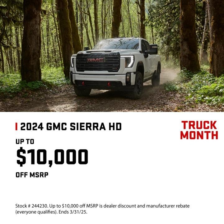 2024 GMC Sierra  HD up to $10,000 Off msrp