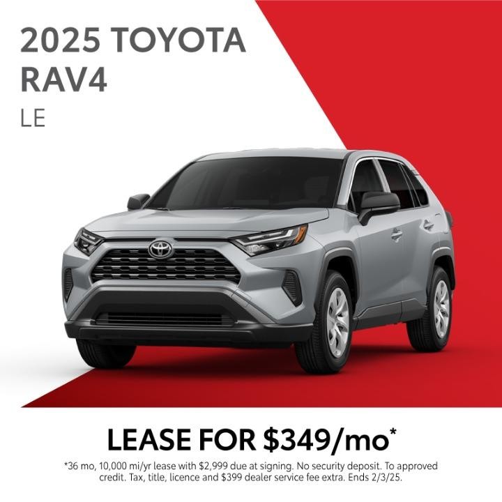 2025 Toyota Rav4 | lLease for $349/mo