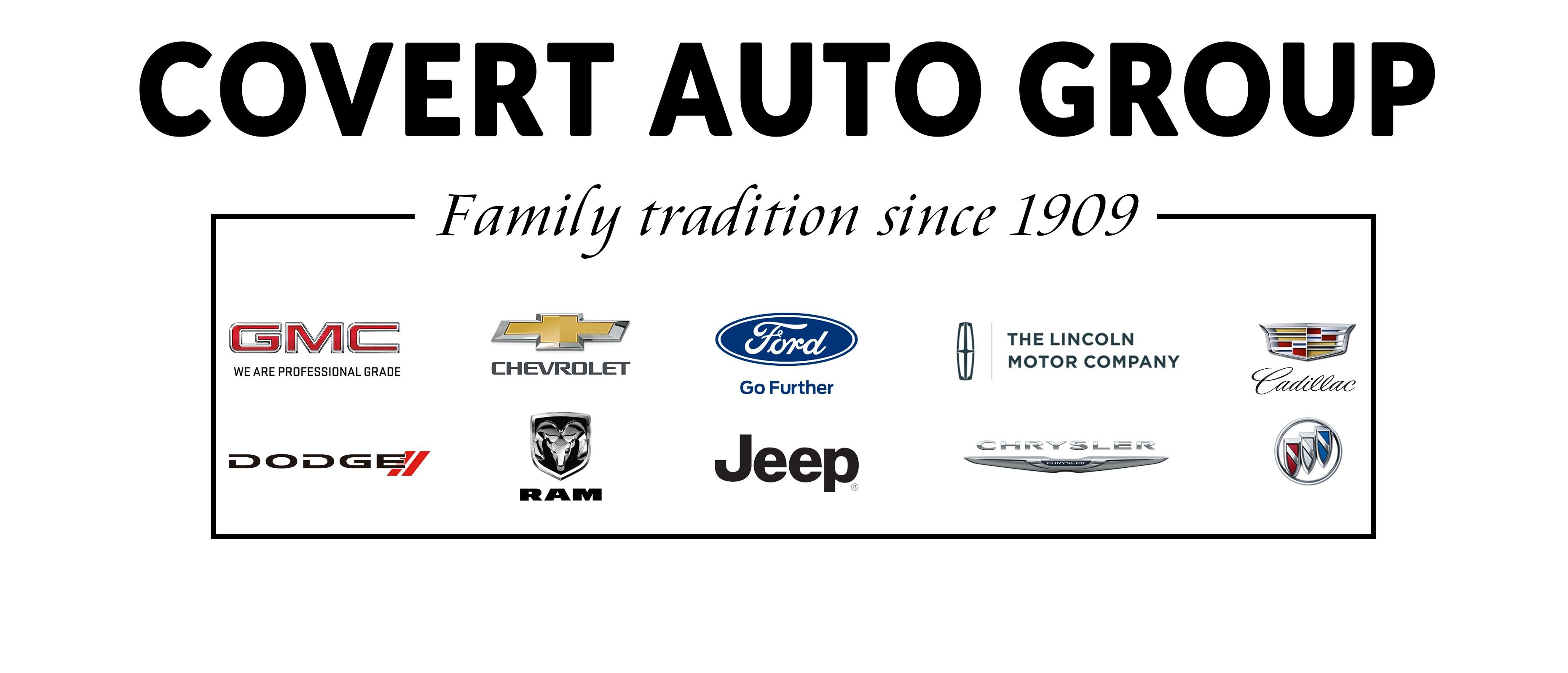 Covert Auto Group is a Buick, Chevrolet, Chrysler, Dodge, Ford, Ram