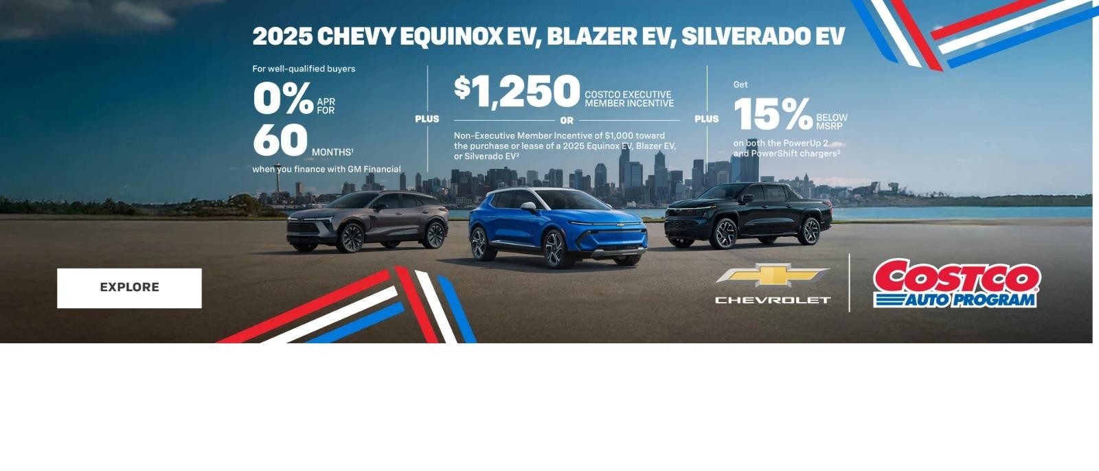 Costco Auto Program - 2025 Chevy Equinox EV, Blazer EV, Silverado EV