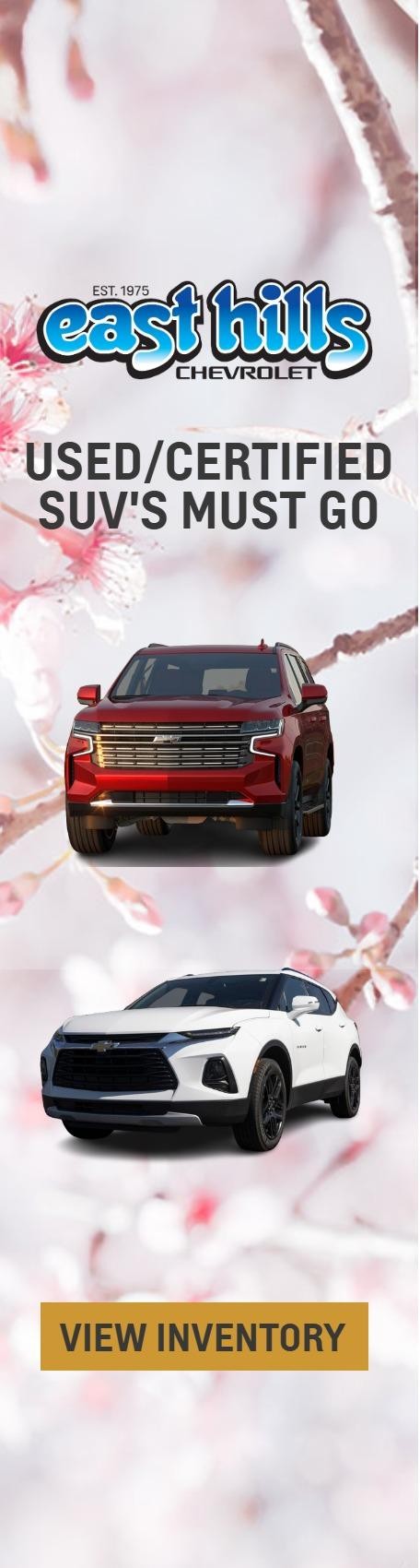 USED/CERTIFIED SUV'S MUST GO