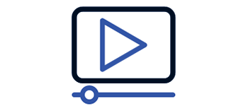 Blue video icon