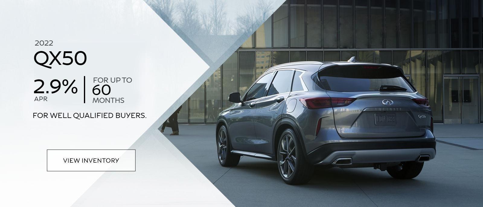 2.9% APR financing for up to 60 months for well qualified buyers.