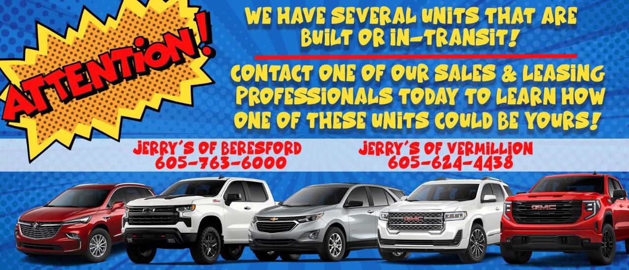 Jerry's Auto Group is a Chevrolet, Buick, GMC dealer selling new and