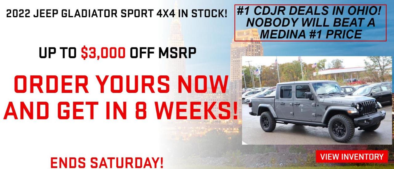 Medina Auto Mall is a Medina Cadillac, Buick, GMC, Chrysler, Dodge