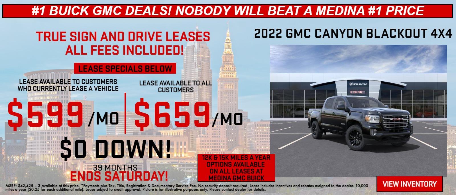 Sign & Drive Zero money down leasing for Akron & MEDINA Medina Buick