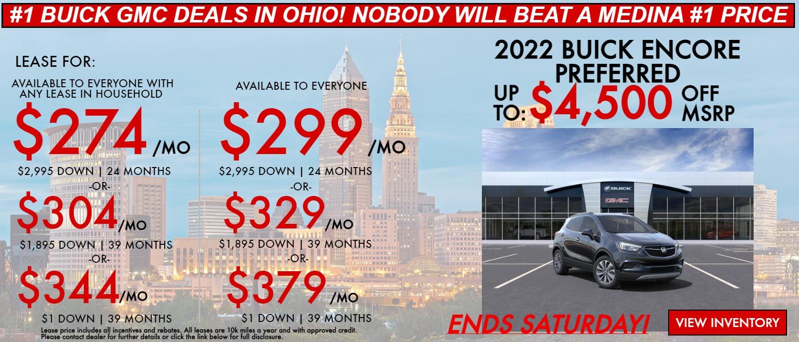 Buick Encore lease special