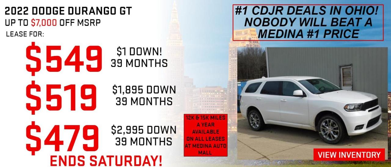 Medina Auto Mall is a Medina Cadillac, Buick, GMC, Chrysler, Dodge