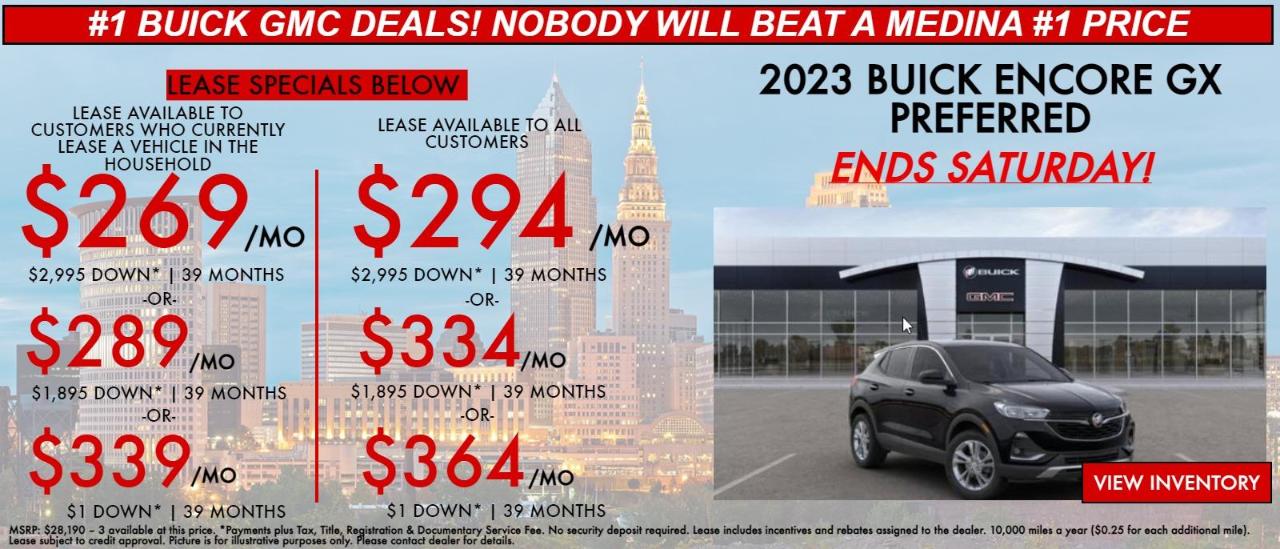 2023 Buick Encore GX Lease Specials for Cleveland & Medina Medina