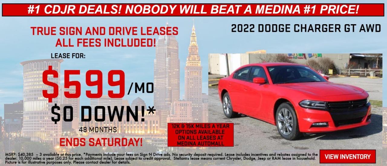 True Sign & Drive Zero money down leasing for Cleveland & Medina