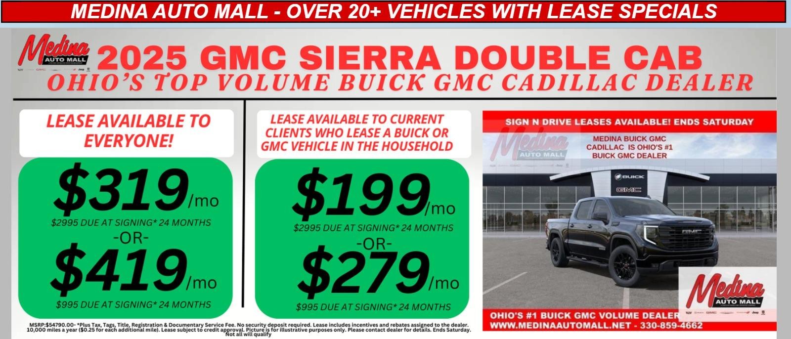 SIERRA 1500 lease special