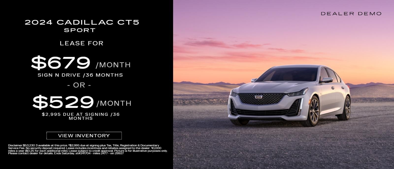 2024 CADILLAC CT5 PREMIUM LUXURY