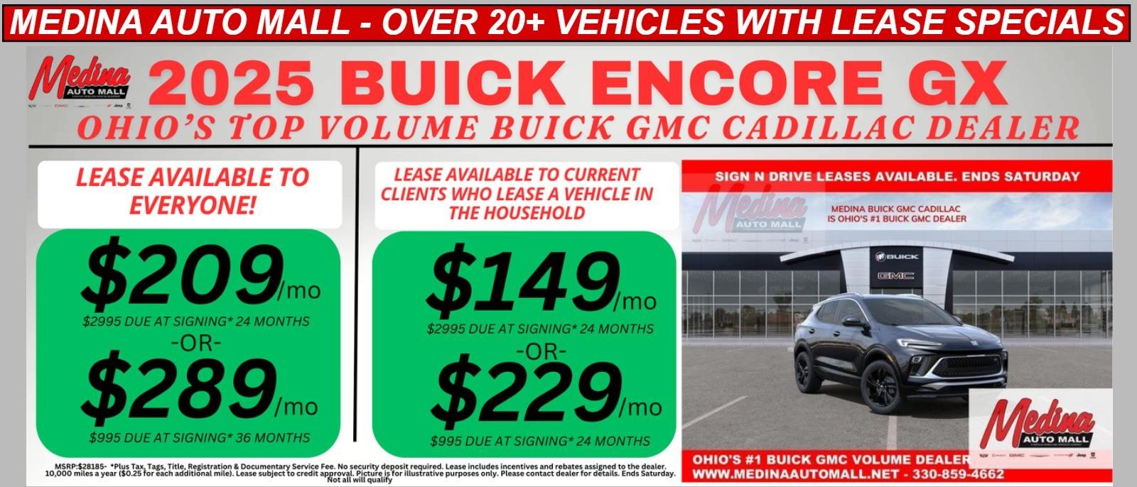 ENCORE GX lease special deals in Medina, OH