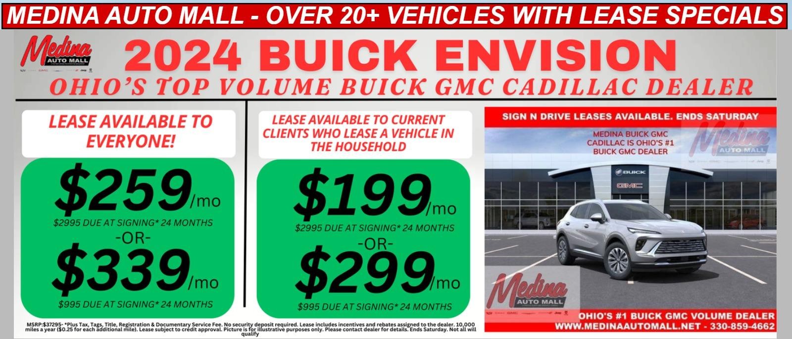 Envision lease special deals in Medina, OH