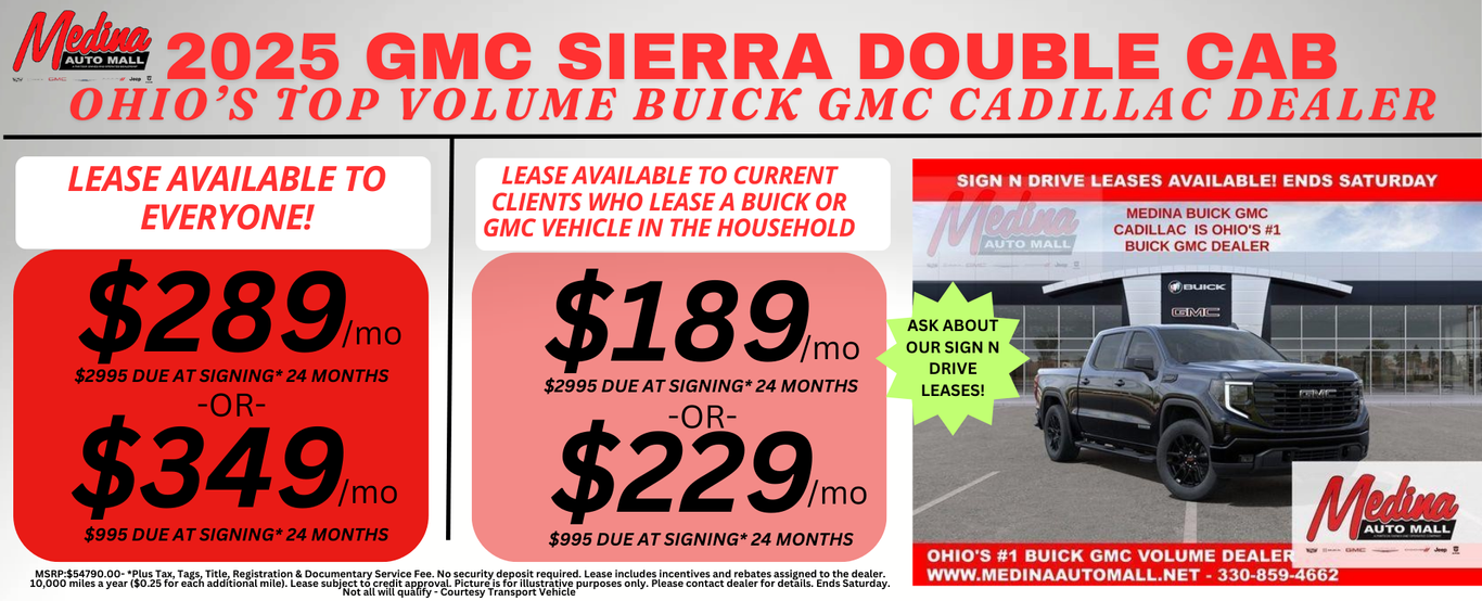 SIERRA 1500 lease special