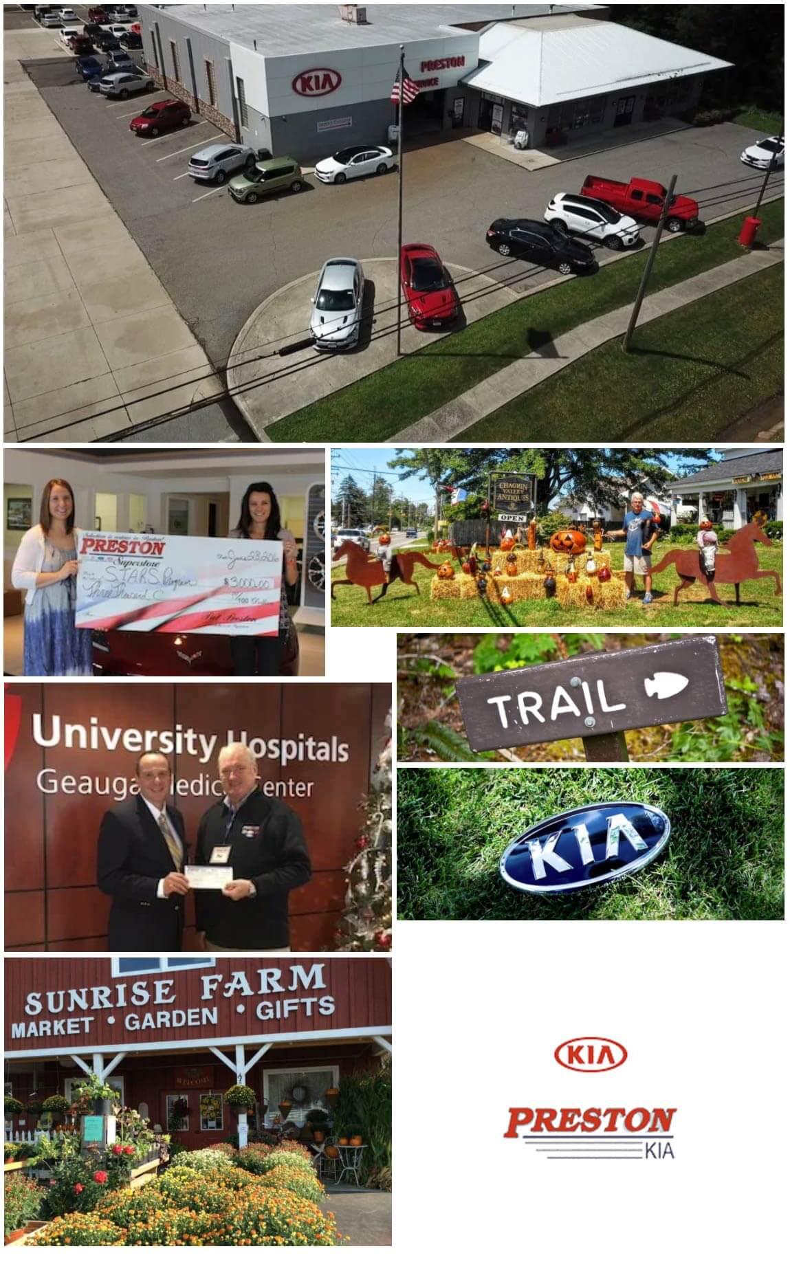 Preston Kia is a Burton Kia dealer and a new car and used car Burton OH