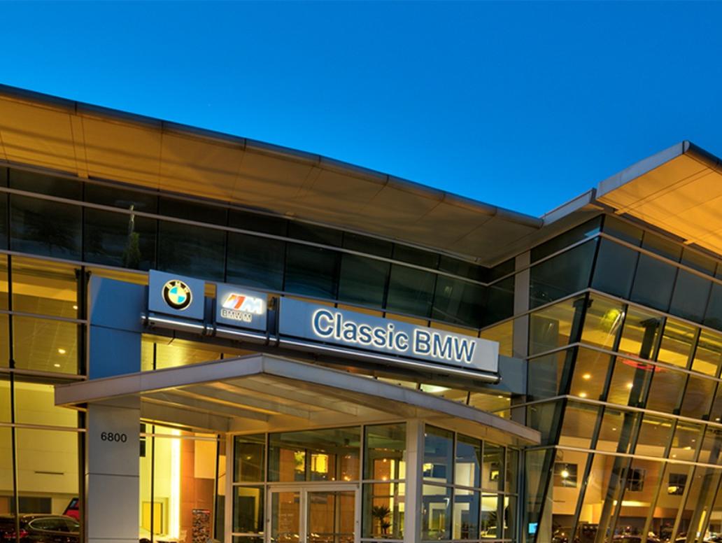 Sewell BMW Mini Plano Dealership at Night Sewell BMW Mini Plano Dealership at Night