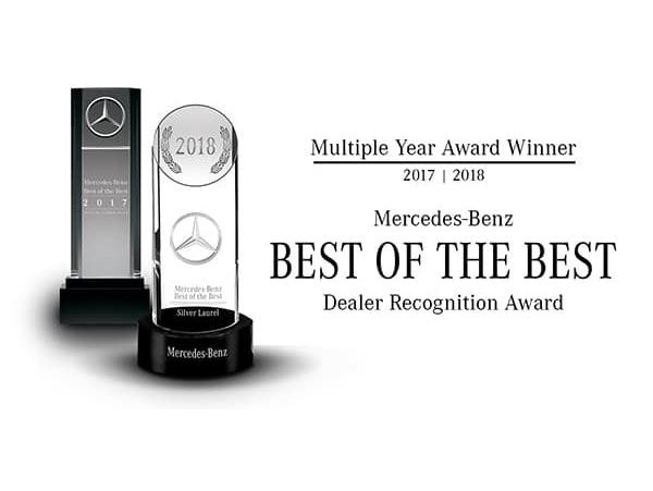 The 2018 Mercedes-Benz Best of the Best Dealer Recognition Award