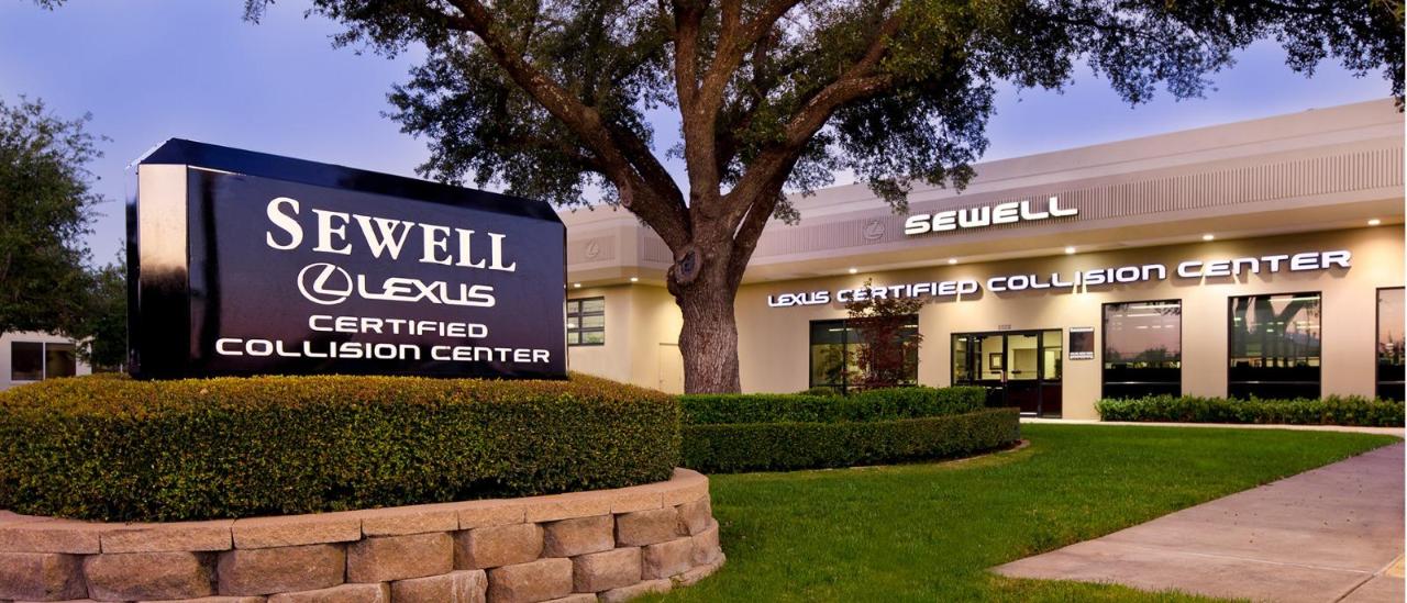 Sewell Lexus Certified Collision Repair Center in Dallas, Texas