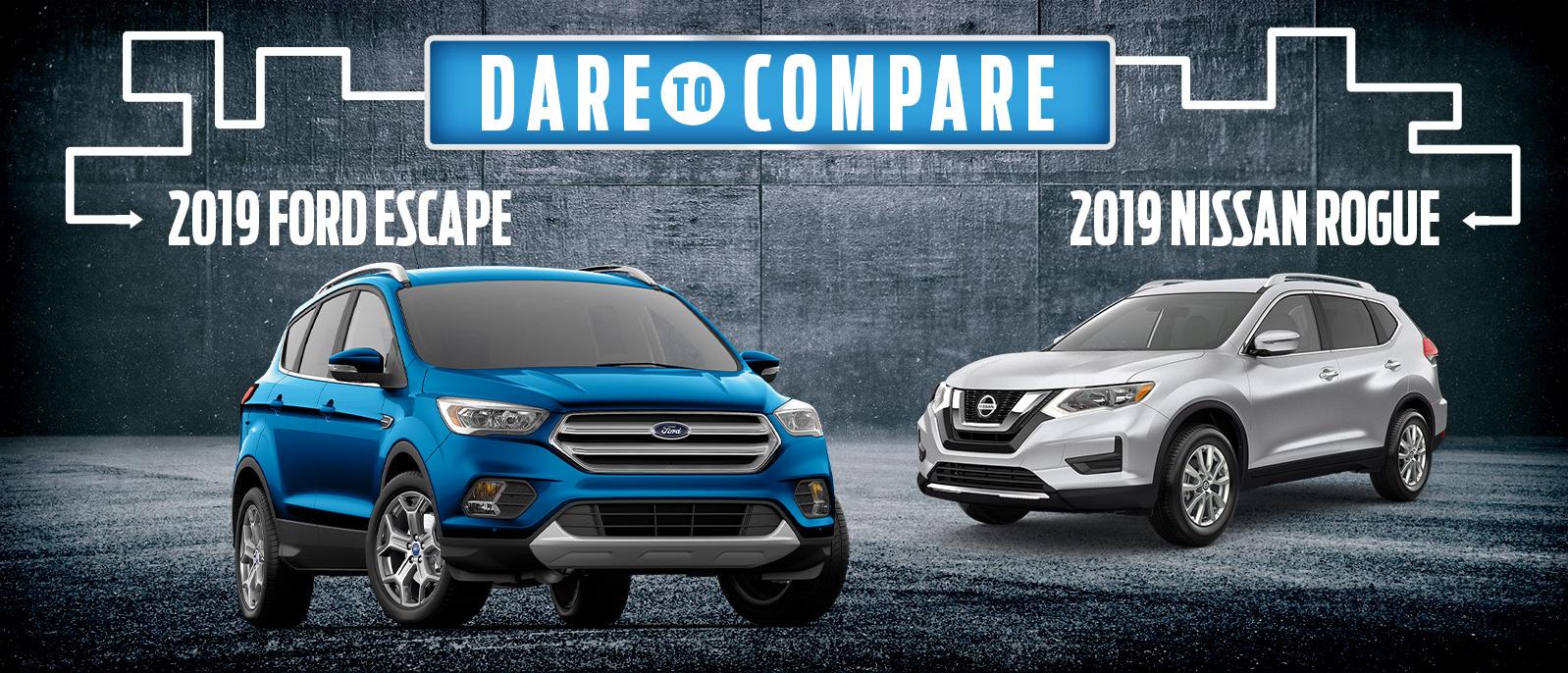 2019 Ford Escape vs. 2019 Nissan Rogue Pittsburgh, PA