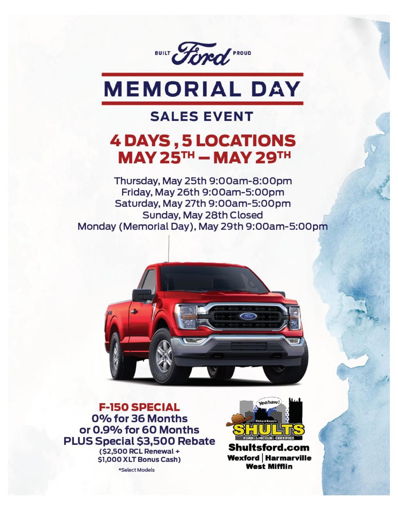 Richard Bazzy's Shults Ford is a Wexford Ford dealer and a new car and