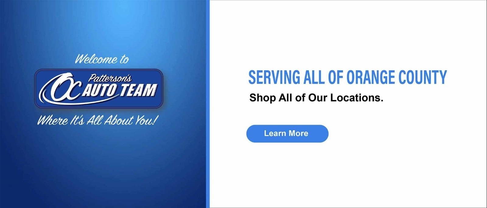 Patterson's OC Auto Team is a Mazda, Hyundai, Acura dealer selling new