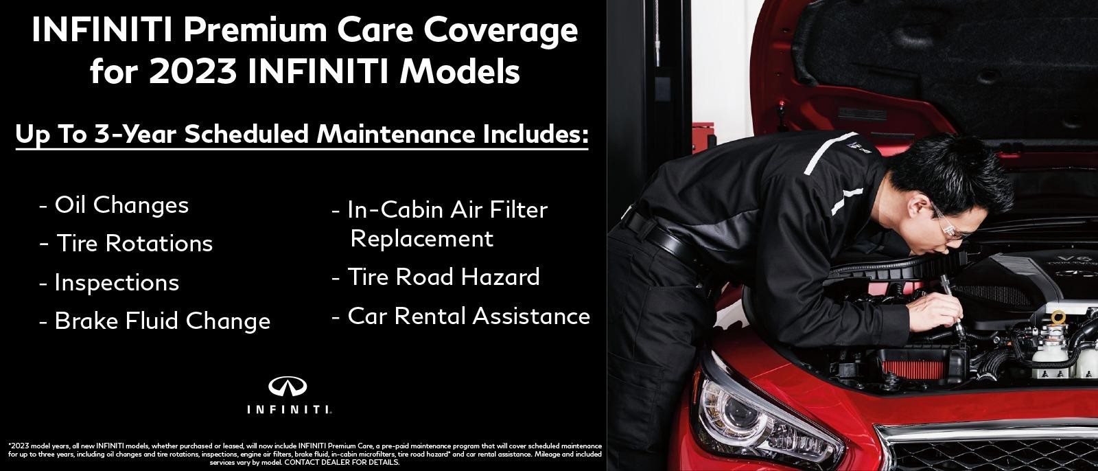 INFINITI Premium Care Coverage for 2023 INFINITI Models