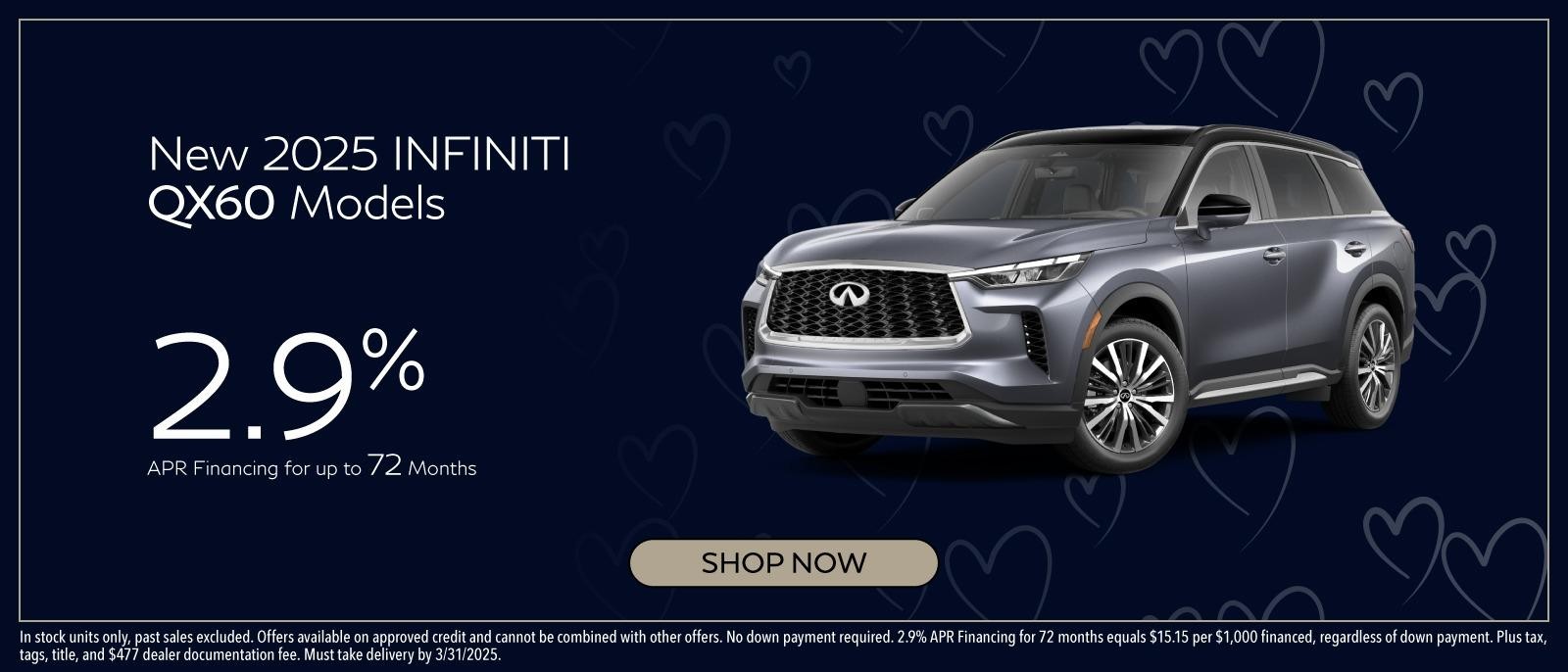 New 2025 INFINITI QX60 Models