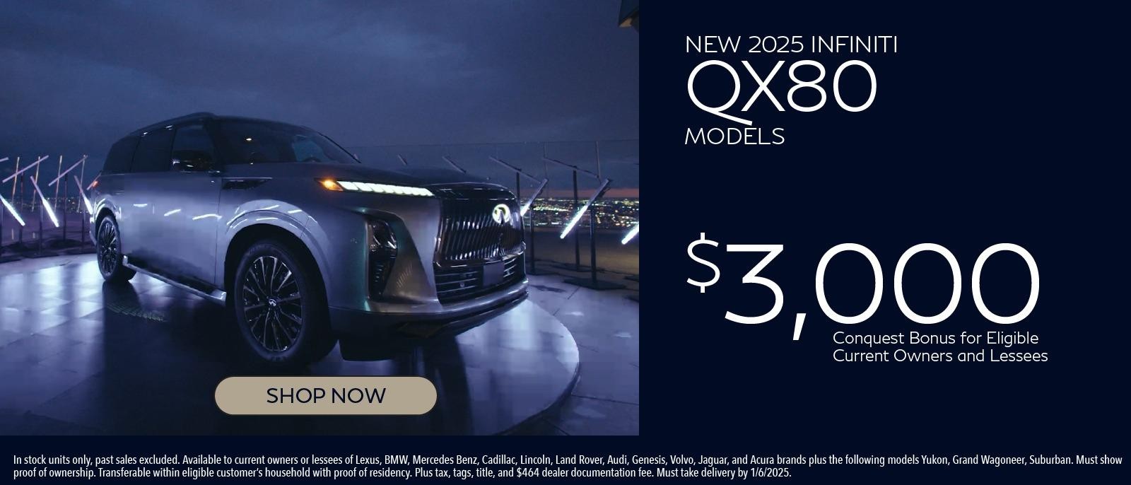 New 2025 QX80 Conquest