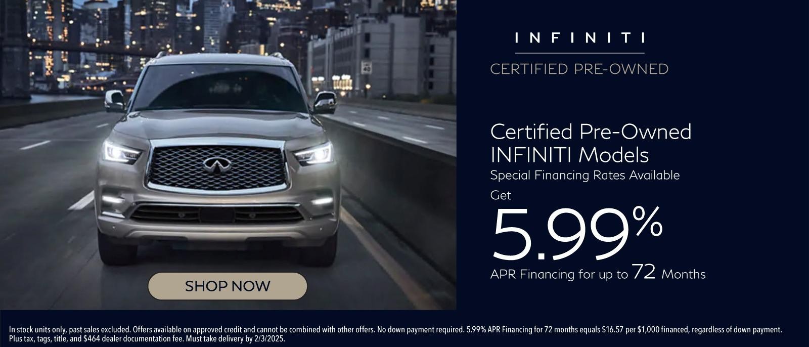 Certified Pre-Owned INFINITI Models