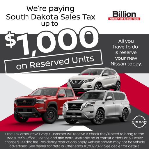 Billion Nissan of Sioux Falls is a Sioux Falls Nissan dealer and a new car and used car Sioux