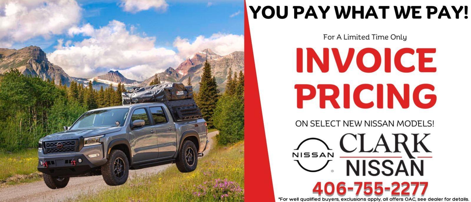 Clark Nissan is a Kalispell Nissan dealer and a new car and used car