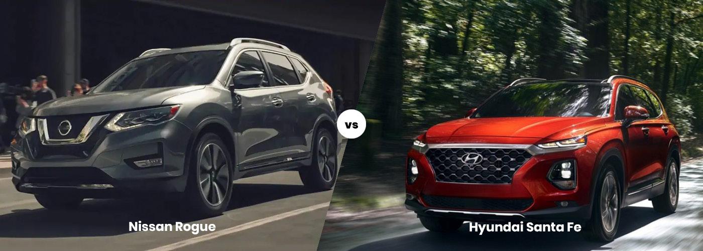 2020 Nissan Rogue vs. Hyundai Santa Fe Nissan of Elizabeth City