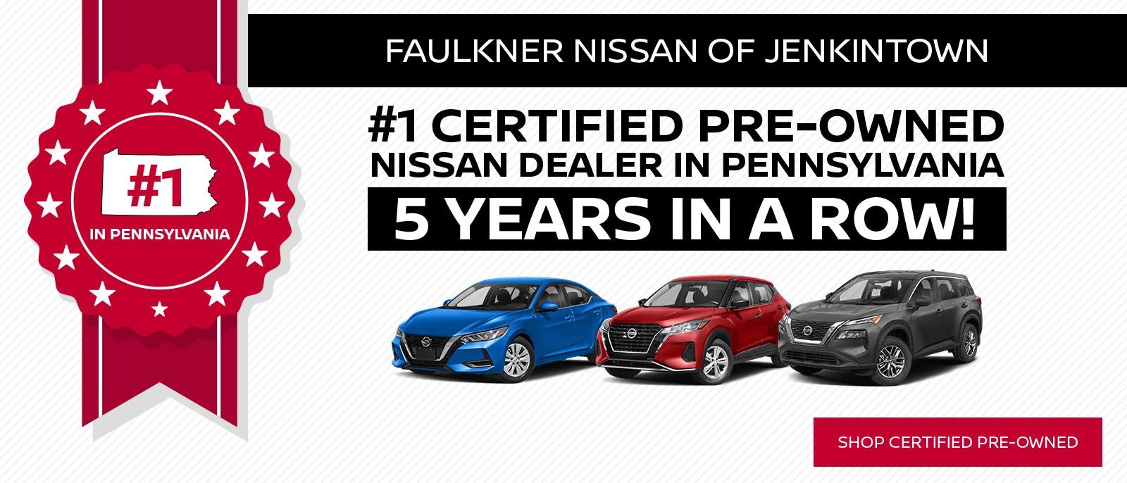 Faulkner Nissan of Jenkintown is a Nissan dealer selling new and used cars in Jenkintown, PA.