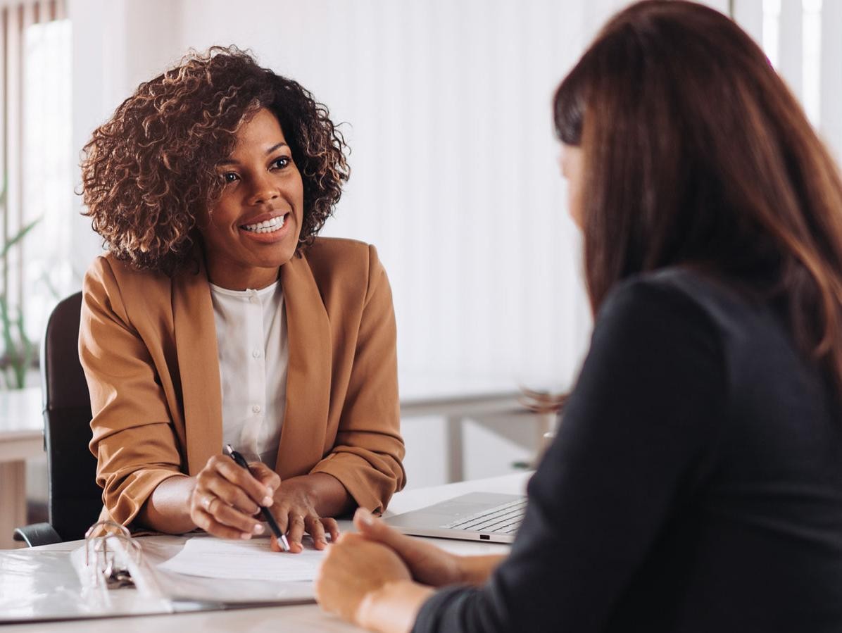 Woman Consulting for Car Finance