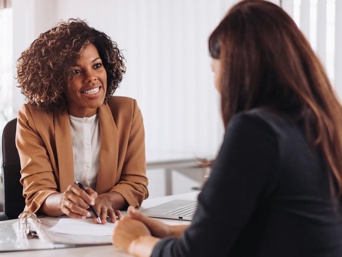 Woman Consulting for Car Finance