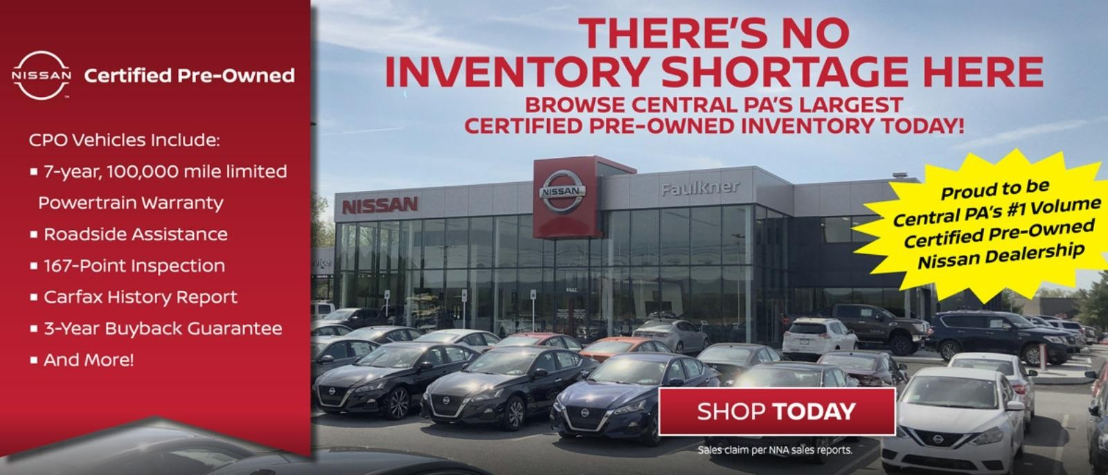 #1 Certified Pre-Owned Nissan Dealership