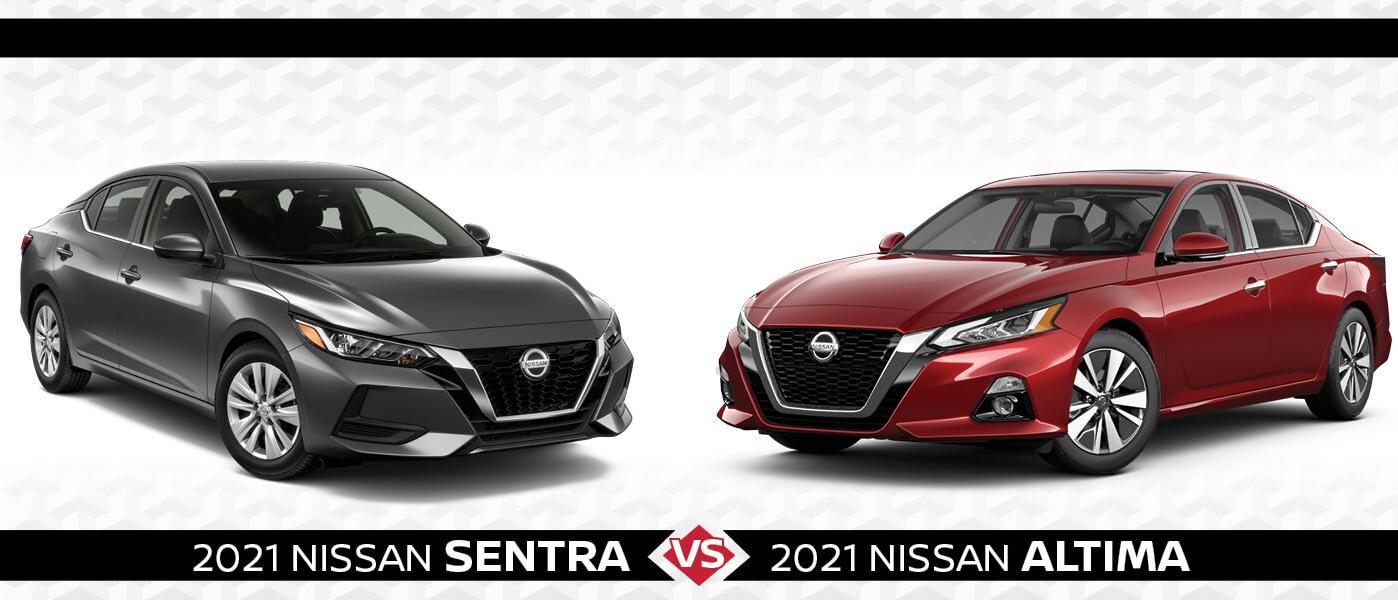 New Nissan Sentra vs. Nissan Altima Features, Specs & Model Offers