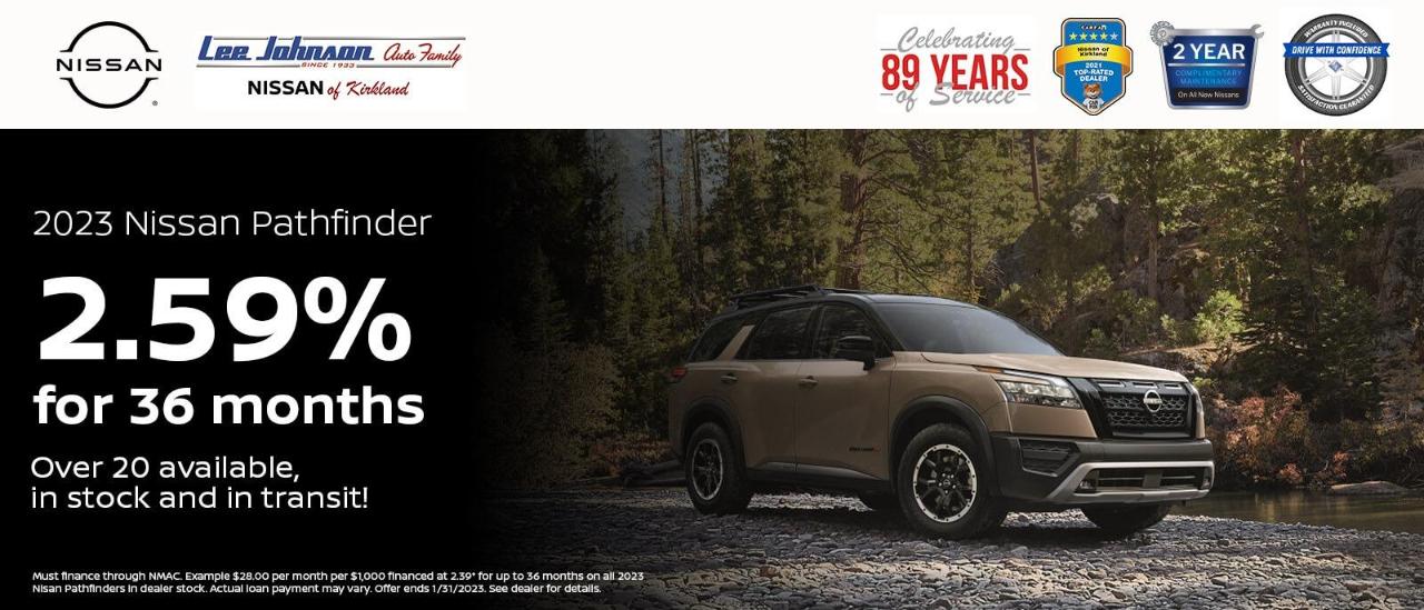 New Nissan Specials Lee Johnson Nissan of Kirkland