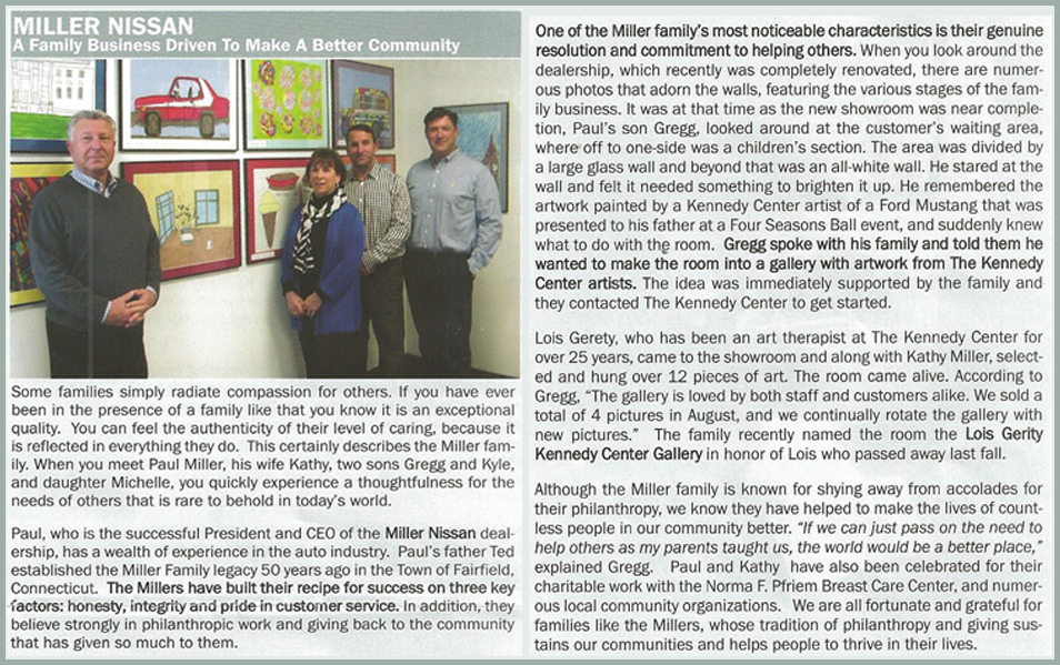 The Kennedy Center Paul Miller Nissan Fairfield, CT