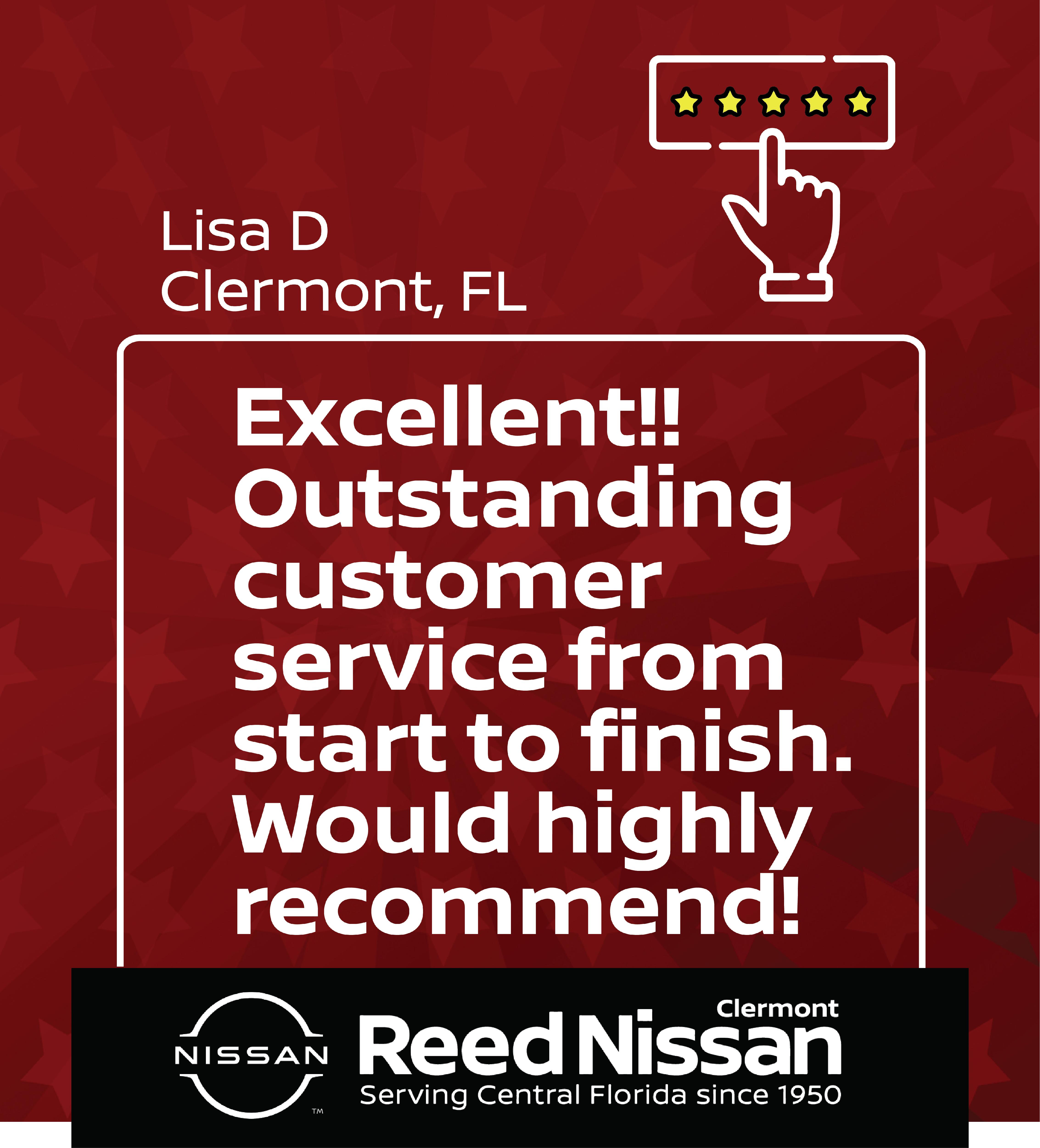 Reed Nissan Clermont is a Clermont Nissan dealer and a new car and used
