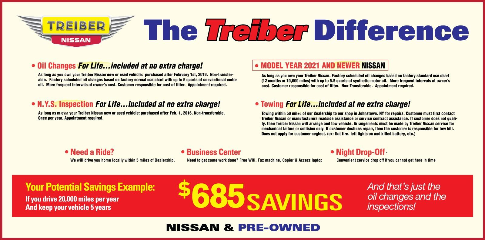 Treiber Nissan is a Johnstown Nissan dealer and a new car and used car