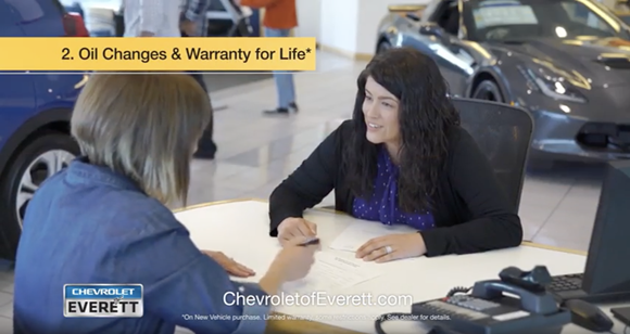 Oil Changes and Warranty of Life at Chevrolet of Everett