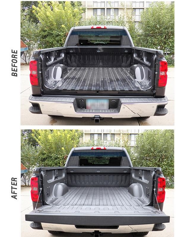 Spray-On Bed Liner Before and After