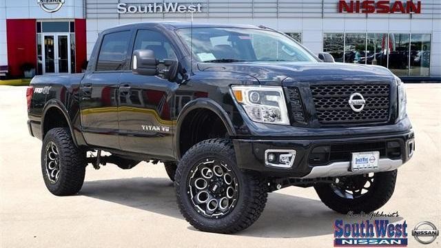 black nissan truck in Weatherford Texas