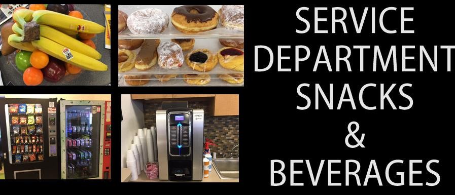 Service department Snacks & Beverages