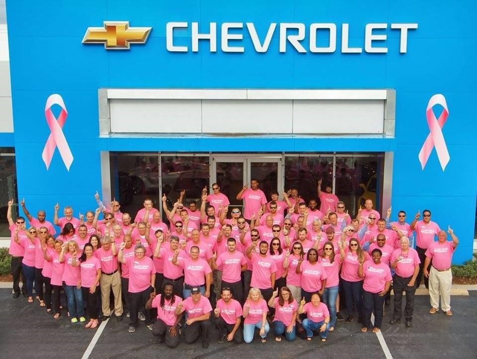 Jeff Gordon's Chevrolet Dealership in Wilmington North Carolina - Sign