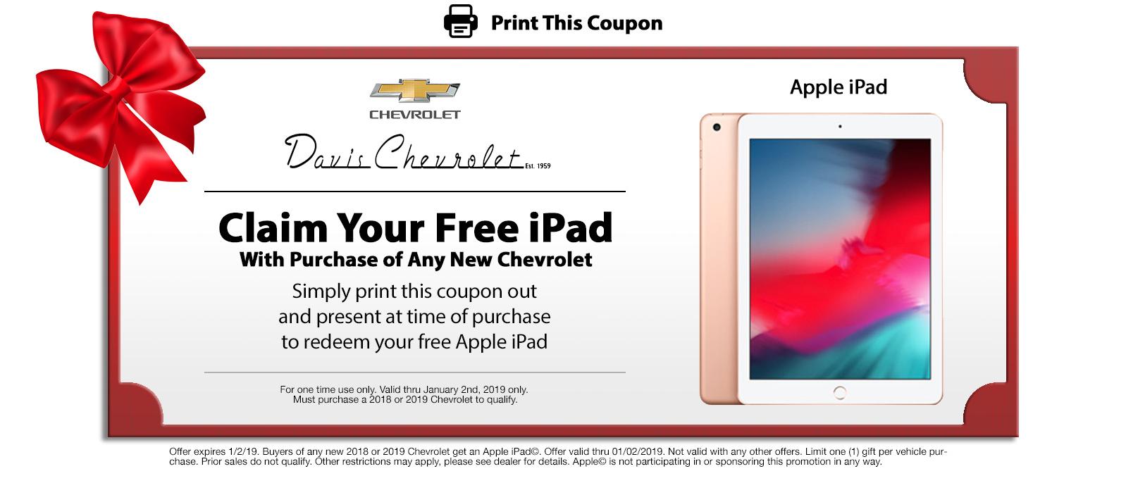 Free iPad Coupon  